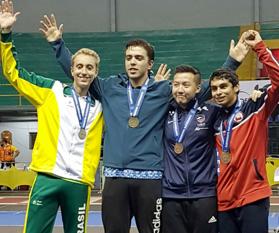 Tarcisio Mendes conquista a prata na Espada Cadete do Pan-americano de Esgrima