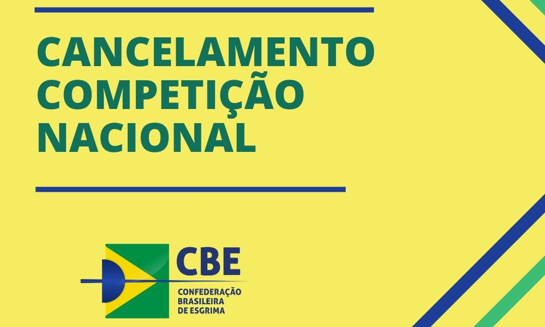 CBE comunica o cancelamento da primeira competição do calendário nacional 2021