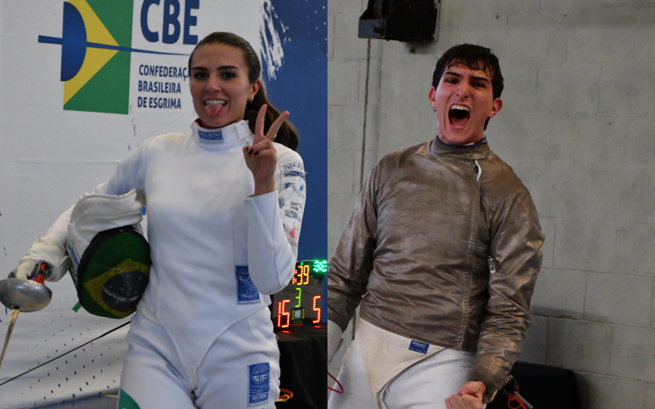 Amanda Netto Simeão e Fabio Salles são os primeiros a levarem ouro no 2º Torneio Adulto – 95 anos CBE