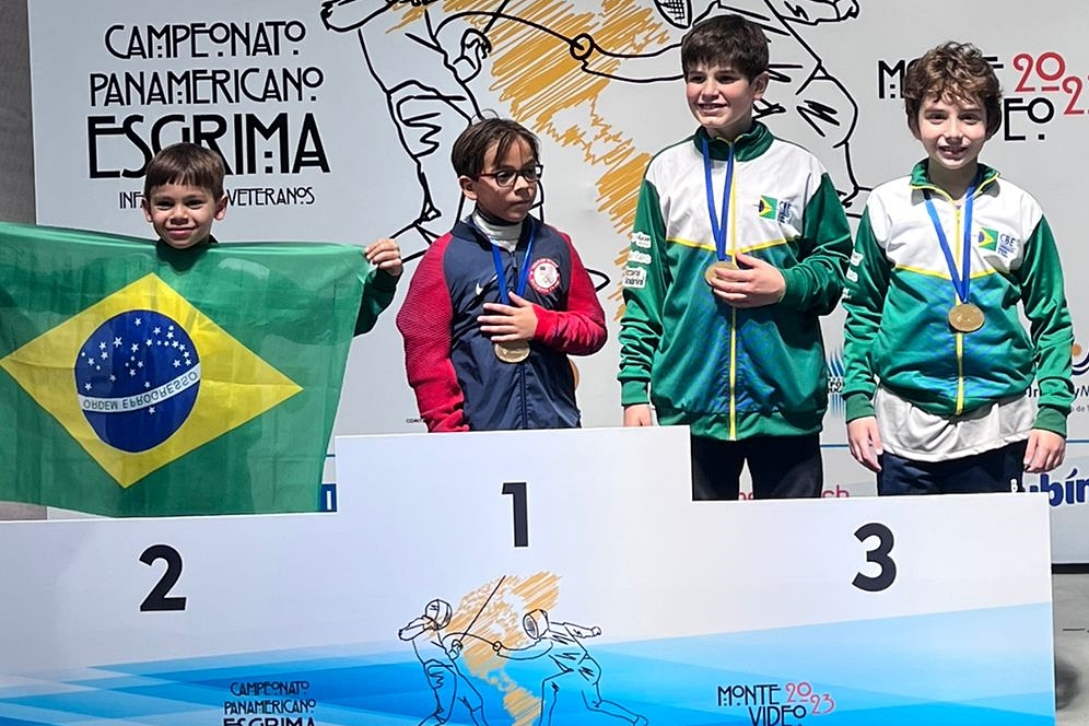 Brasil conquista seis medalhas no primeiro dia de disputas do Pan-Americano Infantil e Veterano