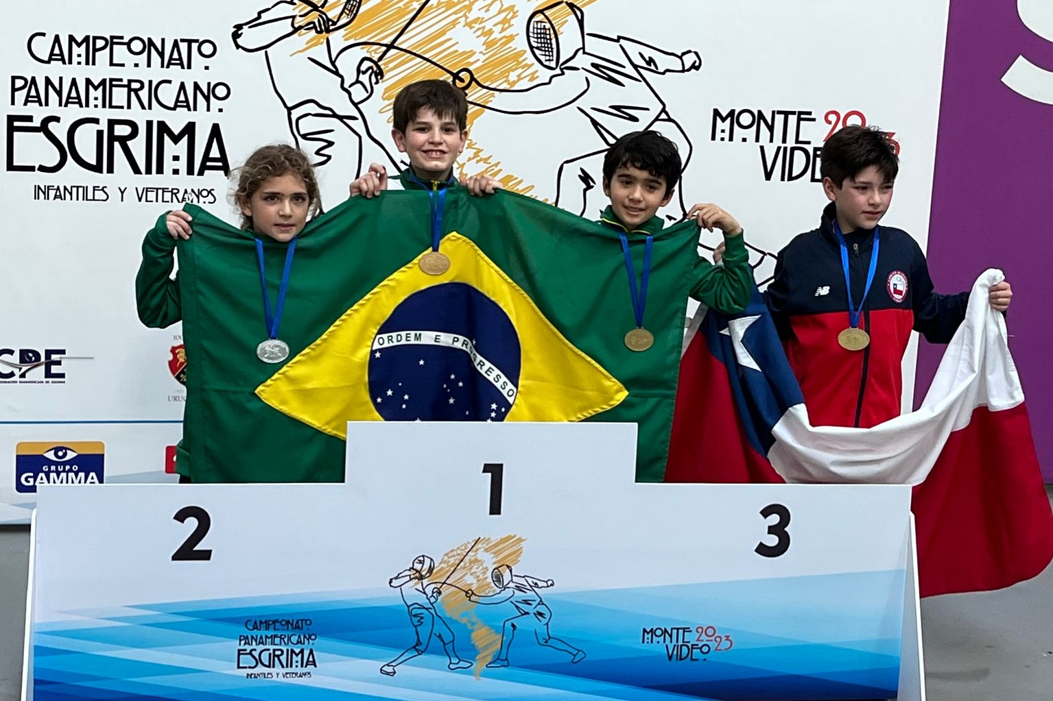Brasil tem recorde de medalhas no terceiro dia do Pan-Americano Infantil e Veterano