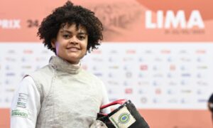 Bia Bulcão no Grand Prix de Lima de florete
