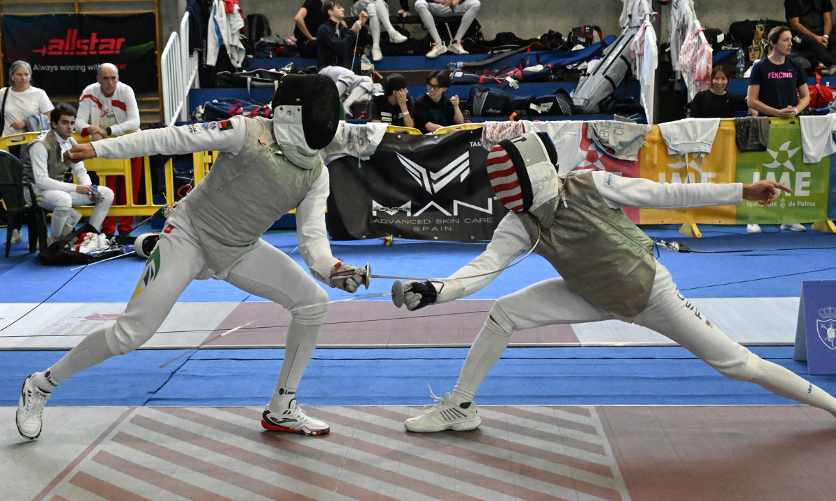 Guilherme Toldo na Copa do Mundo de florete na Espanha