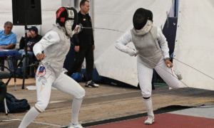 Bia Bulcão na Copa do Mundo de Florete em Palma de Mallorca na Espanha