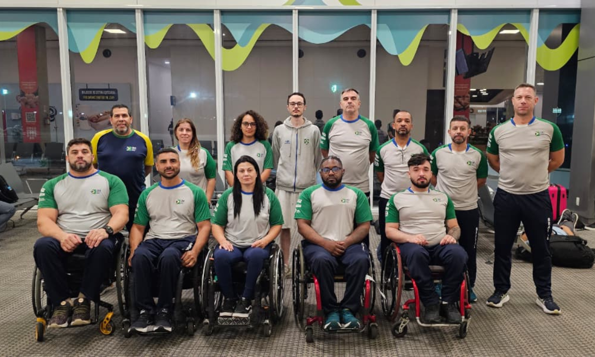 Delegação brasileira que foi para a Copa do Mundo de Paraesgrima na Tailândia