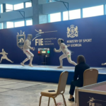 Ana Beatriz Fraga durante a etapa de Tbilisi da Copa do Mundo Júnior de Sabre (Foto: Divulgação/CBE)