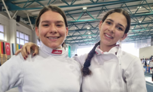 Aydee Dias Lais Rossa etapa de Udine da Copa do Mundo cadete e juvenil de espada