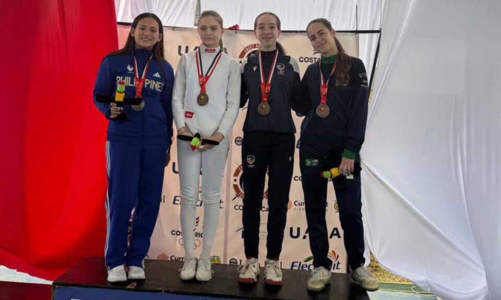 Valentina Basso conquista bronze na Copa do Mundo Cadete de Florete em San Jose
