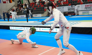 Nicolas Deguchi na Copa do Mundo de Espada na Suíça