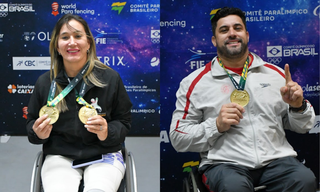 Segundo dia do Brasileiro de Paraesgrima em Curitiba consagra Rudineia Mânica e Jovane Guissone - Foto: CBE