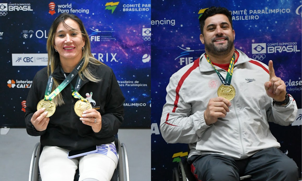 Segundo dia do Brasileiro de Paraesgrima em Curitiba consagra Rudineia Mânica e Jovane Guissone - Foto: CBE