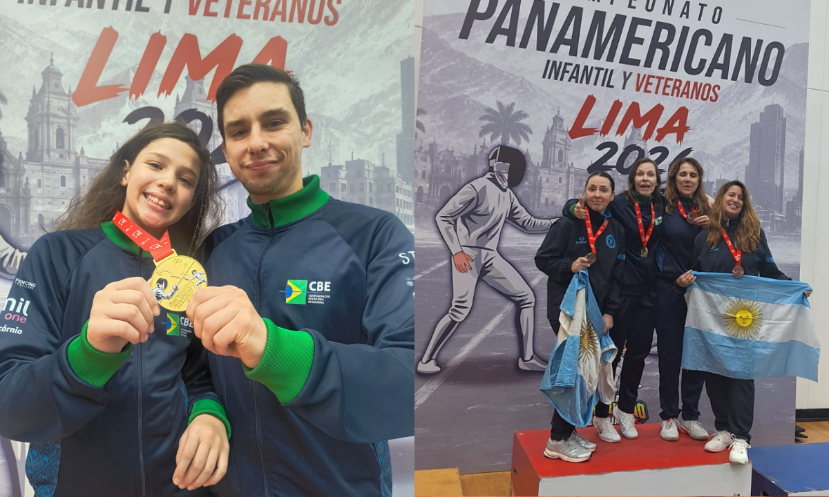 Manuela Hansen (ouro, infantil B sabre) Ekaterina Kholmogorova e Ana Herklotz (ouro, bronze, espada pré-veterano)