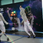 Vince Pastore Liu vence Marcus Pintos na decisão do Sabre Masculino - Foto: Rosele Sanchotene
