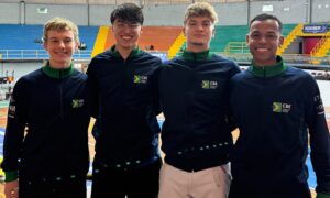 Pedro Hopfer, Matheus Souza, Matheus Brandt e Pedro Rocha na Copa do Mundo de San José (CRC)